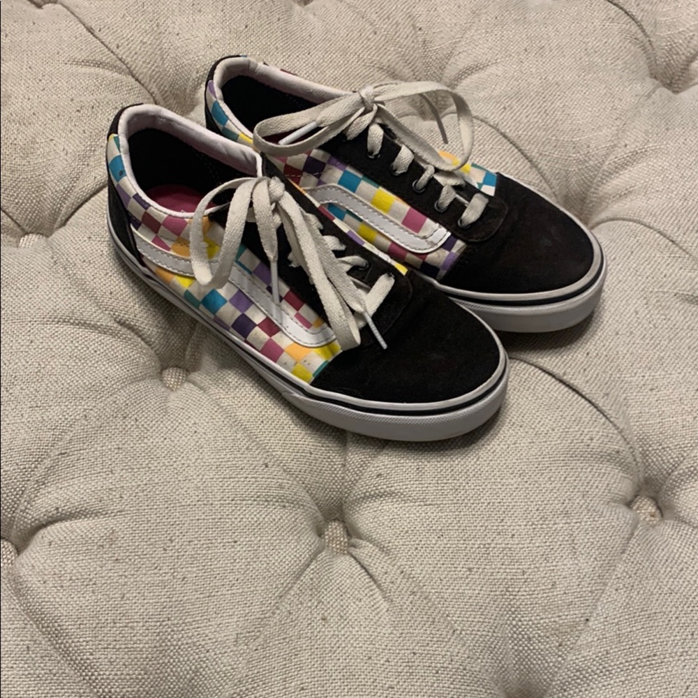 Colorful Checkered Sneakers